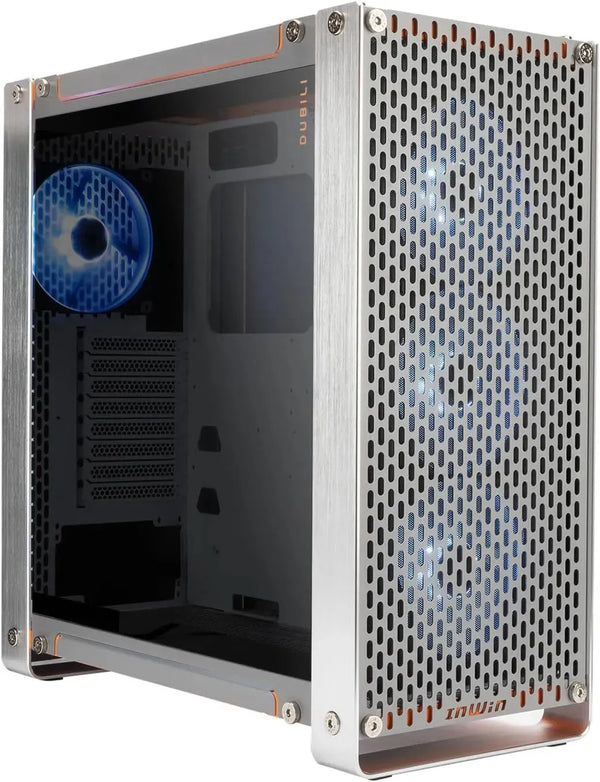 InWin Dubili Full Tower PC Case Grey (4x 120mm ARGB Fans Included) - Anigma